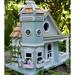 Home Bazaar Fledgling Series Flower Pot Cottage 9 in x 7.5 in x 6.5 in Birdhouse Wood in Blue | 9 H x 7.25 W x 6.5 D in | Wayfair HB-9095BS