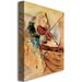 Trademark Fine Art 'Amazing Touch' by Joarez Painting Print on Canvas in Brown/Red | 19 H x 14 W x 2 D in | Wayfair MA0123-C1419GG