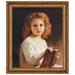 Vault W Artwork The Story Book, 1877 by William Adolphe Bouguereau Framed Painting Print Canvas, Resin in Brown | 18 H x 16 W x 2 D in | Wayfair