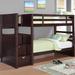 Wildon Home® Fayerene Twin Over Twin Bunk Bed w/ Drawers Wood in Brown | 61 H x 41.75 W x 100.5 D in | Wayfair CST14318 16906984