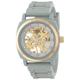 TKO ORLOGI Women's Rubber Mechanical Movement Skeleton Watch, Grey, One Size, Skeleton Watch,Mechanical