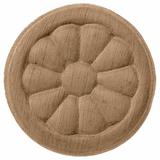 Ekena Millwork Reese 5"H x 5"W x 3/4"D Rosette Wood in Brown | 5 H x 5 W x 0.75 D in | Wayfair ROS05X05RECH