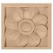 Ekena Millwork Sunflower 5"H x 5"W x 1"D Rosette Applique Wood in Brown | 5 H x 5 W x 1 D in | Wayfair ROS05X05SFMA