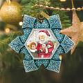 G Debrekht Treasured Memories a Holiday Friend Ornament Plastic in Blue/Red | 3 H x 3.5 W x 1.5 D in | Wayfair 6102184