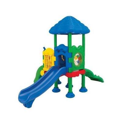Ultra Play Discovery Center Commercial Playground 2 Deck with Roof Ground Spike Mounting