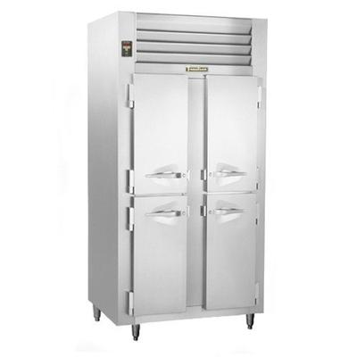 Traulsen 46 Cu. Ft. Two-Section Solid Door Narrow Reach-In Freezer (RLT232NUTFHS) - Stainless Steel