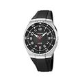 Calypso Men's Quartz Watch with Black Dial Analogue Display and Black Plastic Strap K6063/4