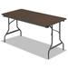 Iceberg Enterprises Rectangular Folding Table Plastic/Resin/Wood in Brown | 29 H x 60 W x 30 D in | Wayfair 55314