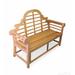 Regal Teak Teak Marlboro Lutyens Garden Outdoor Bench Wood/Natural Hardwoods in Brown/White | 41 H x 60 W x 20.5 D in | Wayfair R011A