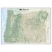 National Geographic Maps Oregon State Wall Map in Blue | 30 H x 40 W x 0.25 D in | Wayfair RE01020406