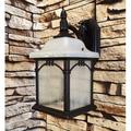 Special Lite Products Sonoma 1-Light Outdoor Wall lantern Glass/Metal in Brown | 19.375 H x 10 W x 10 D in | Wayfair F-3751CP