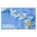 National Geographic Maps Hawaii State Wall Map in Blue | 23 H x 35 W in | Wayfair RE0602061T