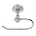 Vicenza Designs San Michele Wall Mounted French Toilet Paper Holder Metal in Gray | 3.75 H x 7 W x 2.43 D in | Wayfair TP9006F-SN