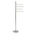 Allied Brass Soho 4 Swing Arm Free Standing Towel Stand Metal in Gray | 49 H x 9.25 D in | Wayfair SH-84-SN