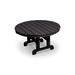 POLYWOOD® Round Conversation Outdoor Table Plastic in Black | 18.25 H x 35.13 W x 35.13 D in | Wayfair RCT236BL