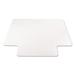 Deflect-O Corporation deflect-o® SuperMat Studded, Beveled Mats for Medi Medium Pile Carpet Beveled Standard Lip Chair Mat in White | Wayfair