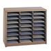 Safco Products Company Value Sorter Organizer w/ 24 Compartments Wood in Brown | 25.75 H x 32.25 W x 13.5 D in | Wayfair 7111MO