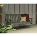 POLYWOOD® Vineyard 60.5" Porch Swing Plastic in Gray | 23.25 H x 60.5 W x 24 D in | Wayfair GNS60GY