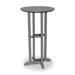 POLYWOOD® 24" Round Farmhouse Bar Bistro Outdoor Table Plastic in Gray | 42 H x 24 W x 24 D in | Wayfair RBT124GY