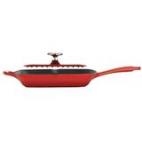 Tramontina Gourmet Enameled Cast Iron Grill Pan Enameled Cast Iron/Cast Iron in Red/Pink | 2.938 H in | Wayfair 80131/059DS
