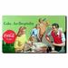 Trademark Fine Art "Coke for Hospitality" Vintage Advertisement on Wrapped Canvas 22.0 H x 36.0 W x 2.0 D in whiteCanvas in White;green | Wayfair