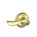 Schlage Champagne Lever Bed & Bath Lock in Gray | 2.8 H x 5.8 W x 2.44 D in | Wayfair F40CHP619