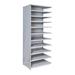 Hallowell MedSafe Antimicrobial Knock-Down Hi-Tech 10 Shelf Shelving Unit Starter Wire/Metal in White | 87 H x 36 W x 12 D in | Wayfair