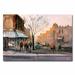 Trademark Fine Art 'Main Street, Steven's Point' by Ryan Radke Framed Painting Print on Wrapped Canvas in Brown/Gray | 16 H x 24 W x 2 D in | Wayfair