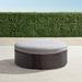 Pasadena Ottoman in Bronze Finish - Sand with Canvas Piping, Standard - Frontgate