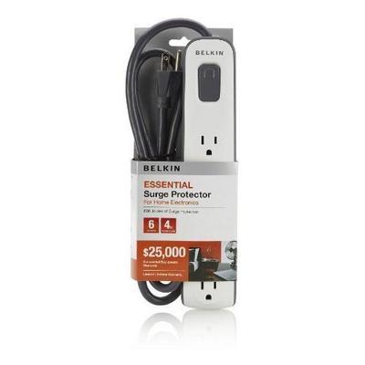 Belkin 6 Outlet Surge Protector with 4ft Power Cord