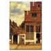 Buyenlarge The Little Street by Johannes Vermeer Painting Print on Wrapped Canvas in Brown | 24 H x 16 W x 1.5 D in | Wayfair 26348-2C1624