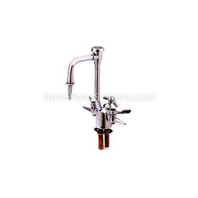 T&S Brass BL-6005-02 Deck Mount Combination Gas and Water Lab Faucet with Vacuum Breaker 6 spread Go