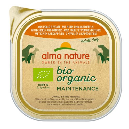 9x300g Dailymenu Bio Adult Almo Nature Barquettes pour chien Poulet/pommes de terre