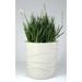Allied Molded Products Wave Composite Pot Planter Composite in White | 26 H x 25 W x 25 D in | Wayfair 1W-2526-DC-35