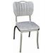 Richardson Seating Retro Home Side Chair in Chrome Faux Leather/Upholstered | 33 H x 16 W x 19.5 D in | Wayfair 4160CIG