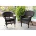 Red Barrel Studio® Patio Chair w/ Cushions Wicker/Rattan in Gray/Black | 36 H x 26 W x 29.5 D in | Wayfair 331A6917D3164139872FF5F15C33131A