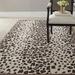 Brown/White 27 x 0.63 in Indoor Area Rug - Mercer41 Jamon Animal Print Handmade Tufted Sequoia Wool Brown Area Rug Viscose/Wool | Wayfair