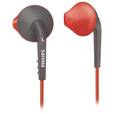 Philips ActionFit Sports In Ear Headphones - Stereo - Orange -- Gray - Mini-Phone - Wired - 32 Ohm -