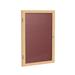 Ghent 1 Door Enclosed Letter Board Felt/Metal in Brown | 24 H x 18 W x 2.25 D in | Wayfair PW12418B-BG