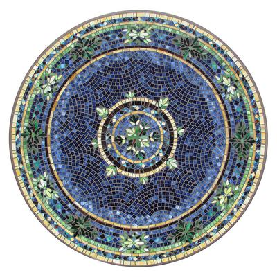 KNF Lake Como Mosaic Table Collection - Round Bistro Table, Espresso, 60" dia. - Frontgate