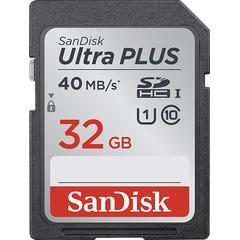 SanDisk Ultra Plus 32GB SDHC Class 10 UHS-1 Memory Card - SDSDUP-032G-A46