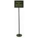 AARCO The Director Directory Stand Aluminum in Black | 59 H x 15.25 W x 1.13 D in | Wayfair TI-1BK