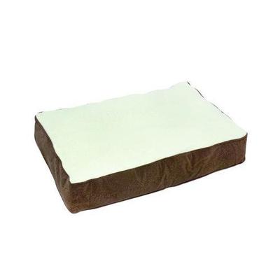 Buster Dog Bed - Size: Extra Small (18 x 24), Color: Latte / Sherpa