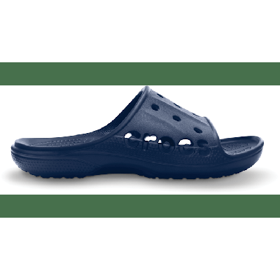 Crocs Navy Baya Slide Shoes