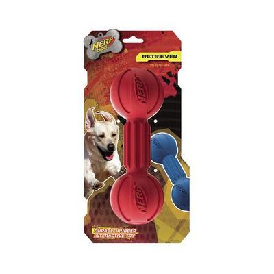 Barbell Medium Chew Dog Toy - Color: Red