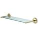 Kingston Brass Classic Wall Shelf Glass/Metal in Yellow | 2.69 H x 22.81 W x 5.81 D in | Wayfair BA319PB