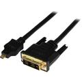 StarTech.com 1m Micro HDMI auf DVI Kabel - Micro HDMI zu DVI-Adapterkabel - Micro HDMI Typ-D Gerät auf DVI-D Single-Link Monitor/Display/Projektor Monitor/Konverterkabel - Robust (HDDDVIMM1M)