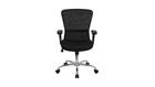 Mesh Office Computer Chair with Chrome Base, Black
