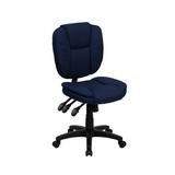 Flash Furniture Mid-Back Multi-Functional Ergonomic Task Chair, Navy Blue screenshot. Chairs directory of Office Furniture.