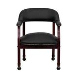 Flash Furniture Leather Conference Chair with Casters, Black screenshot. Chairs directory of Office Furniture.